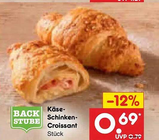 Käse-Schinken-Croissant Stück