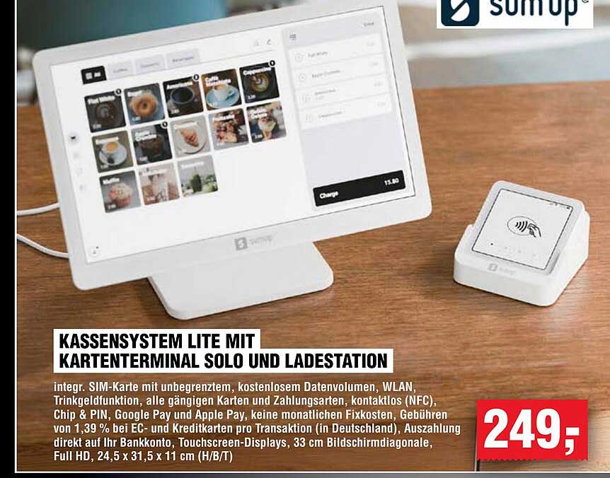 KASSENSYSTEM LITE MIT KARTENTERMINAL SOLO UND LADESTATION