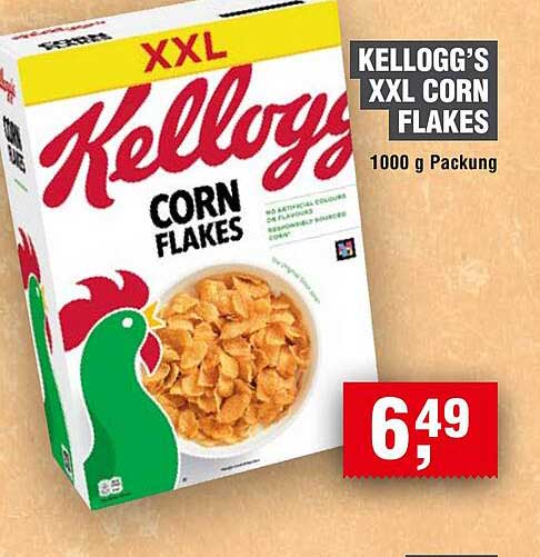 KELLOGG'S XXL CORN FLAKES 1000 g Packung