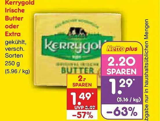 Kerrygold Irische Butter oder Extra