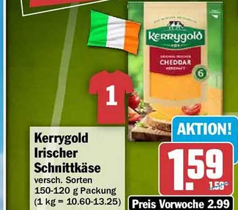 Kerrygold Irischer Schnittkäse versch. Sorten 150-120 g Packung (1 kg = 10.60-13.25)