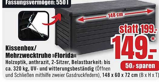 Kissenbox/Mehrzwecktruhe „Florida“