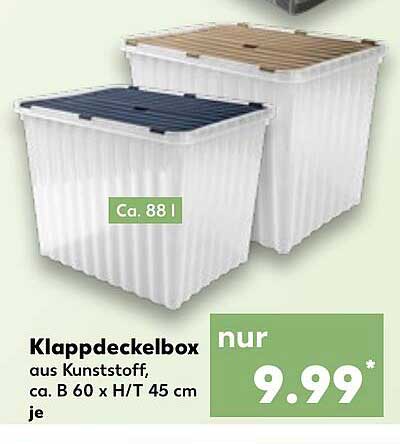 Klappdeckelbox