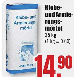 Klebe- und Armierungsmörtel 25 kg (1 kg = 0.60)