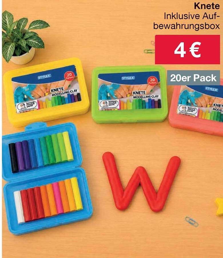 Knete Inklusive Aufbewahrungsbox 20er Pack