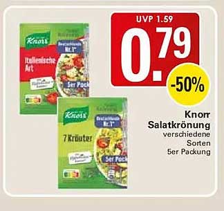 Knorr Salatkrönung verschiedene Sorten 5er Packung