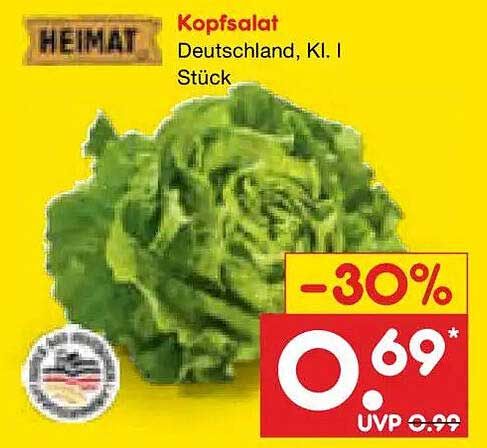 Kopfsalat Deutschland, Kl. I Stück