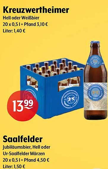 Kreuzwertheimer Hell oder Weißbier