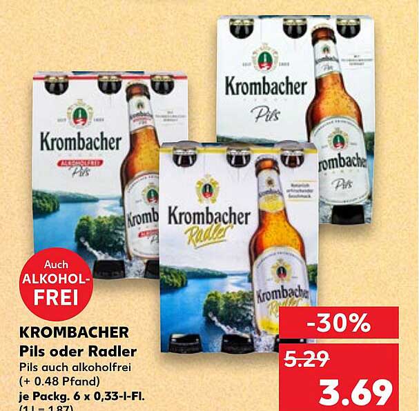 KROMBACHER Pils oder Radler