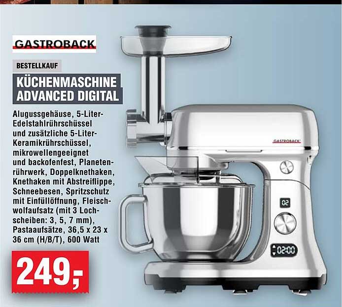 KÜCHENMASCHINE ADVANCED DIGITAL