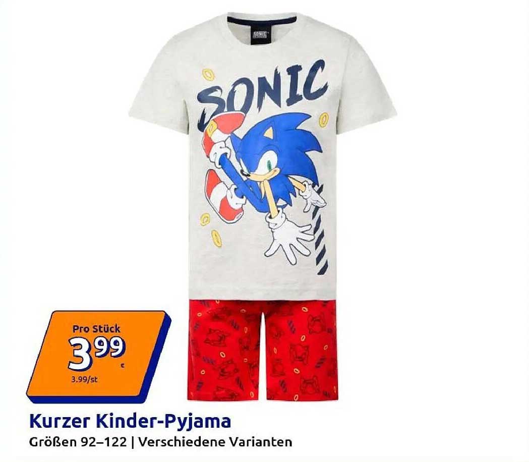 Kurzer Kinder-Pyjama