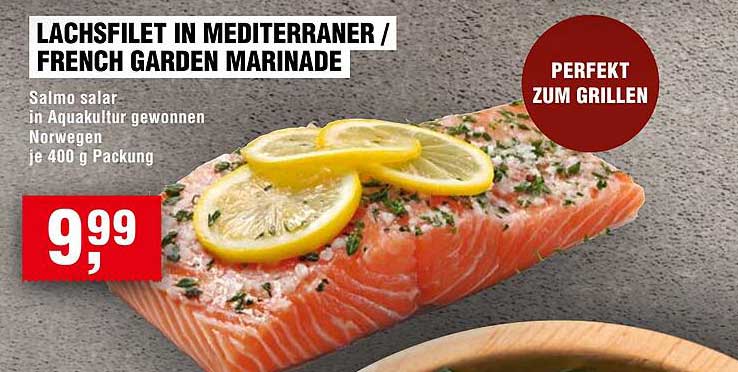 LACHSFILET IN MEDITERRANER / FRENCH GARDEN MARINADE