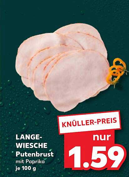 LANGE-WIESCHE Putenbrust mit Paprika je 100 g