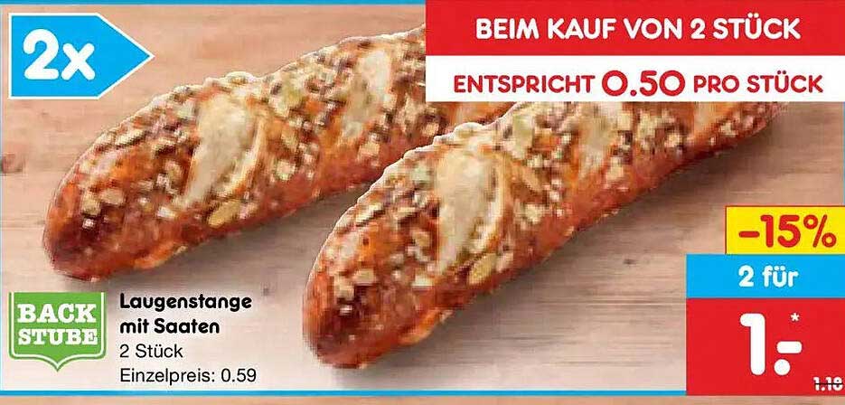 Laugenstange mit Saaten