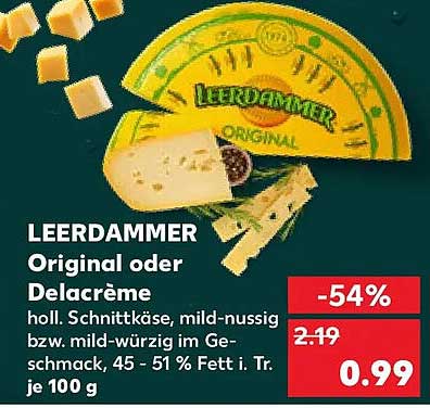 LEERDAMMER Original oder Delacrème