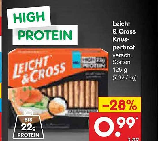 Leicht & Cross Knusperbrot versch. Sorten 125 g