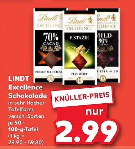 LINDT Excellence Schokolade