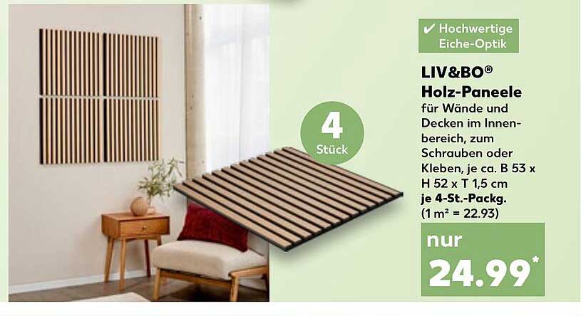 LIV&BO® Holz-Paneele
