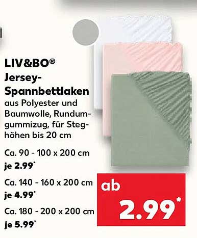 LIV&BO Jersey-Spannbettlaken