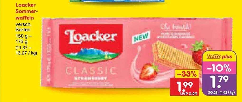 Loacker Sommerwaffeln versch. Sorten 150 g – 175 g