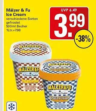 Mälzer & Fu Ice Cream verschiedene Sorten gefrostet 500ml Becher