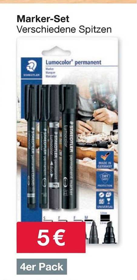 Marker-Set Verschiedene Spitzen