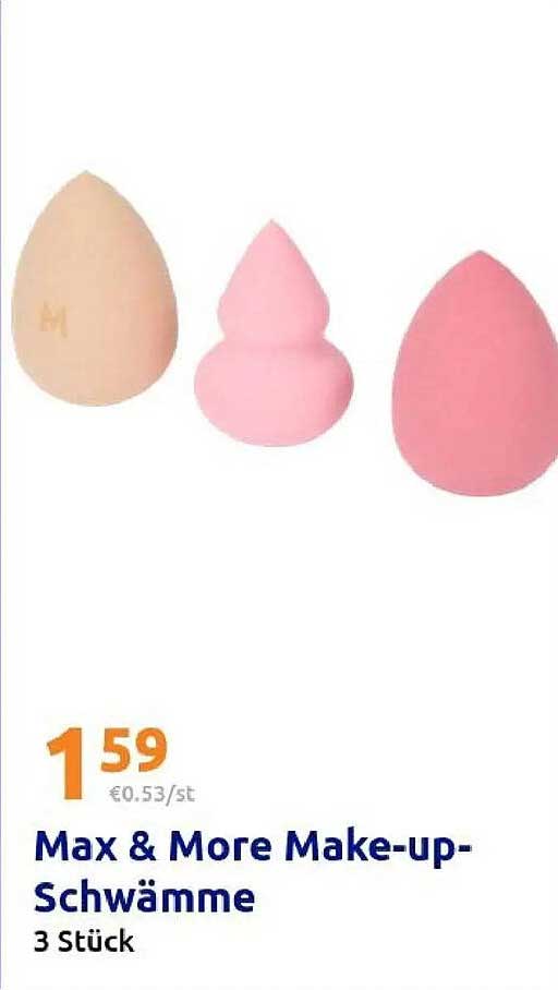 Max & More Make-up-Schwämme 3 Stück