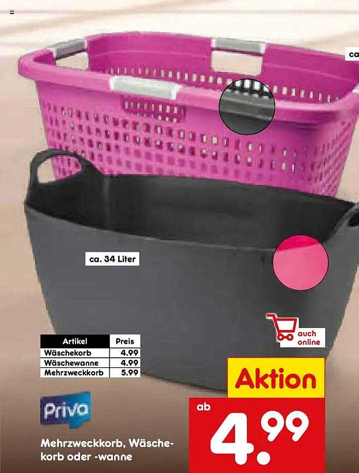 Mehrzweckkorb, Wäschekorb oder -wanne