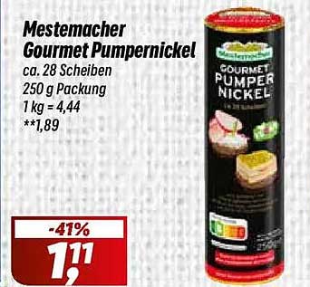 Mestemacher Gourmet Pumpernickel