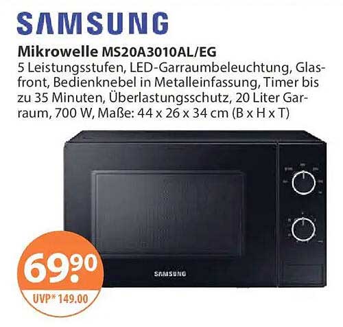 Mikrowelle MS20A3010AL/EG