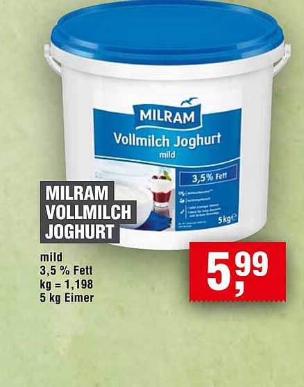 MILRAM VOLLMILCH JOGHURT