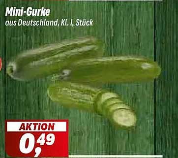 Mini-Gurke aus Deutschland, Kl. I, Stück