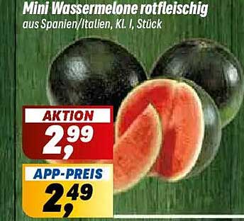 Mini Wassermelone rotfleischig