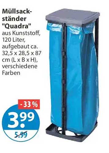 Müllsackständer "Quadra"