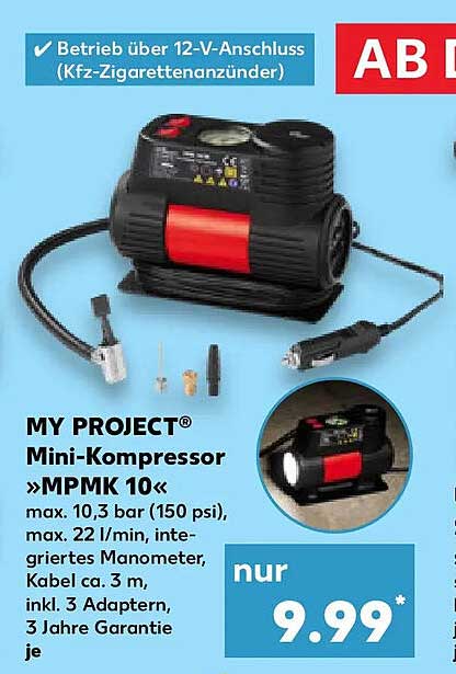 MY PROJECT® Mini-Kompressor »MPMK 10«