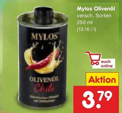Mylos Olivenöl versch. Sorten 250 ml (15.16 / l)