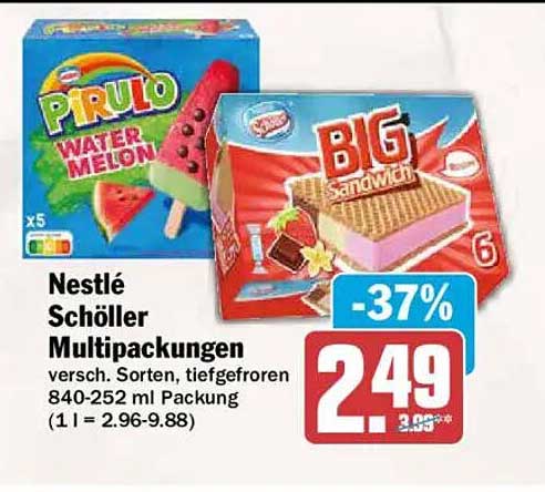 Nestlé Schöller Multipackungen