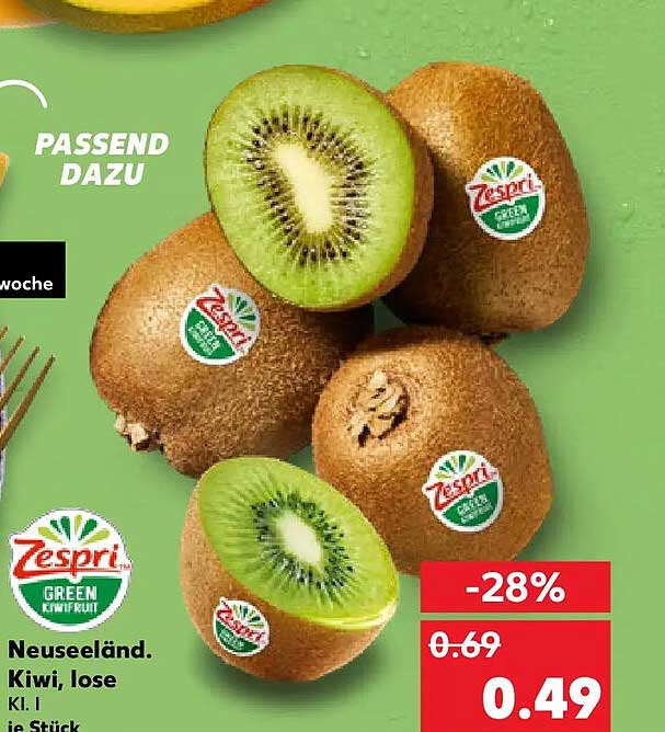 Neuseeländ. Kiwi, lose, Kl. I je Stück