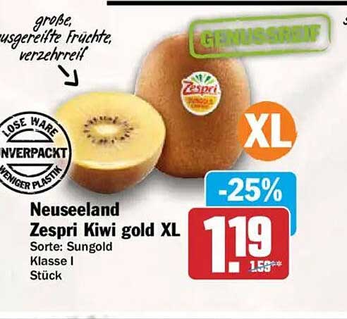 Neuseeland Zespri Kiwi gold XL