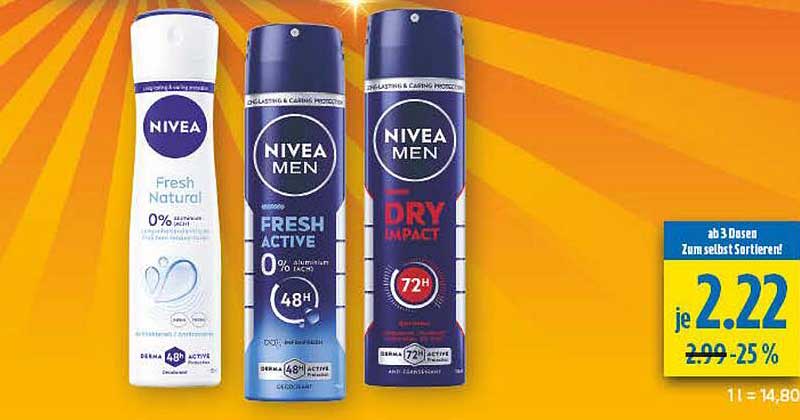 NIVEA MEN Dry Impact / Fresh Active / Fresh Natural