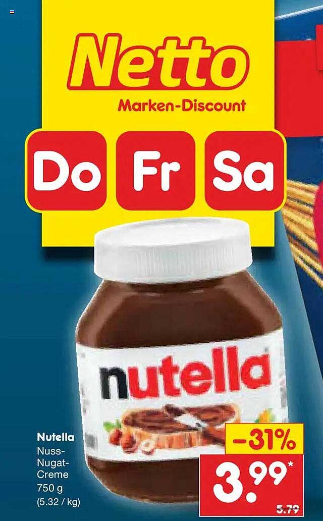 Nutella Nuss-Nugat-Creme 750 g
