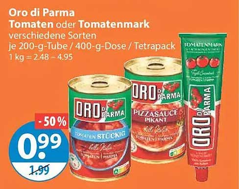 Oro di Parma Tomaten oder Tomatenmark
