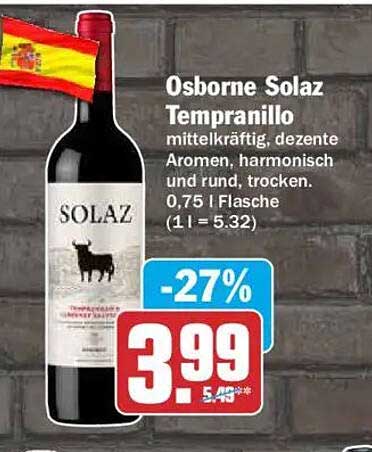 Osborne Solaz Tempranillo