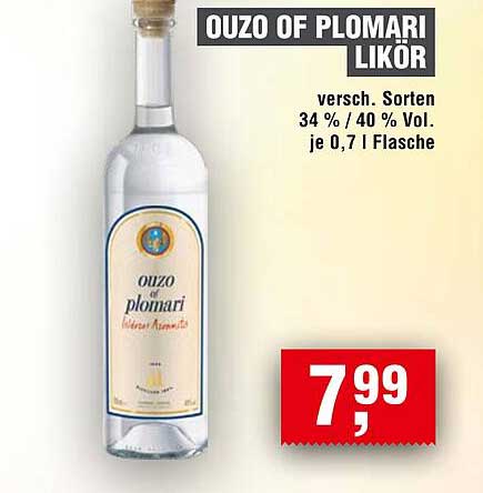 OUZO OF PLOMARI LIKÖR