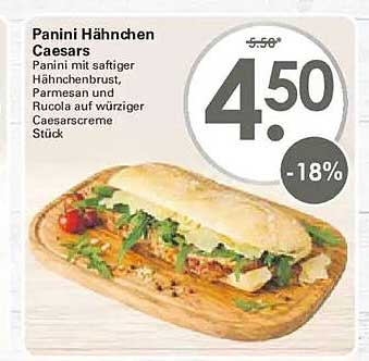 Panini Hähnchen Caesars