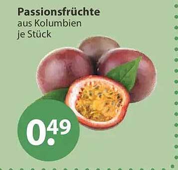 Passionsfrüchte aus Kolumbien je Stück