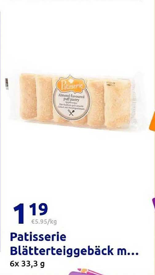 Patisserie Blätterteiggebäck m...