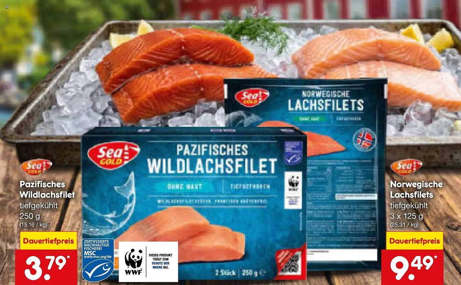 Pazifisches Wildlachsfilet