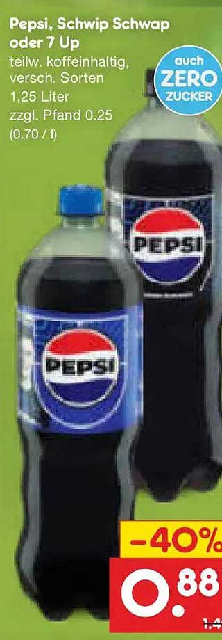 Pepsi, Schwip Schwap oder 7 Up