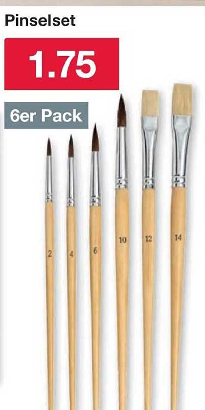 Pinselset 6er Pack